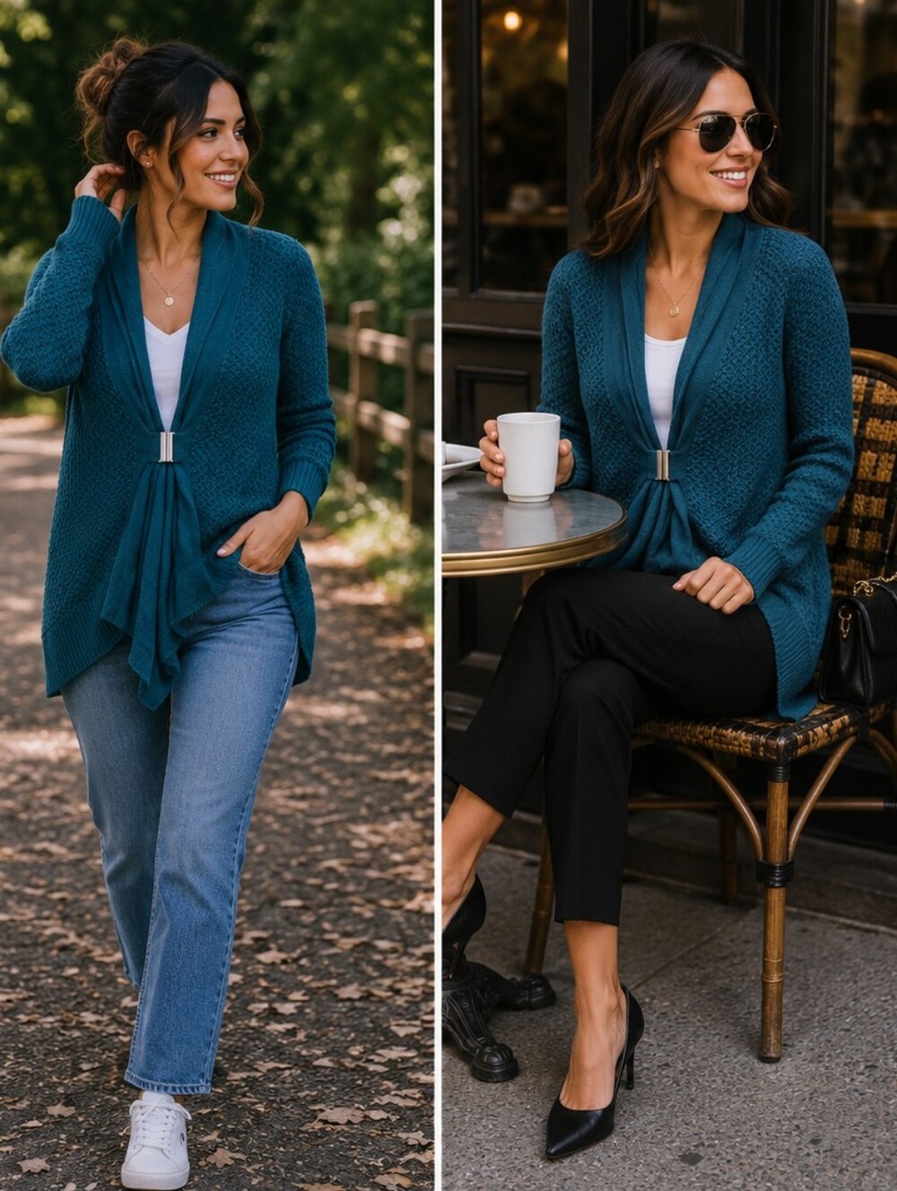 ETCETERA GREEN CARDIGAN
